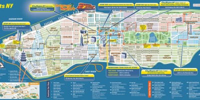 แผนที่นิวยอร์กแมนฮัตตัน