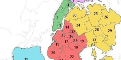 แผนที่ของแมนฮัตตันโรงเรียน districts. kgm